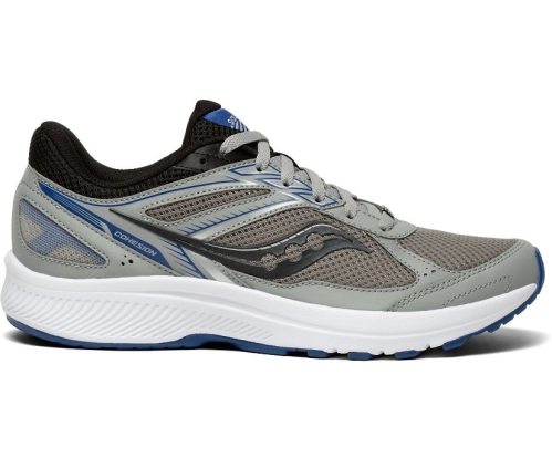 Tenis Saucony Cohesion 14 Hombre Zapatillas Running Alloy / Negras / Sea México MX-318-JT